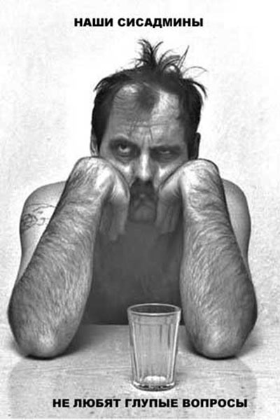 Наши сисадмины не любят глупые вопросы