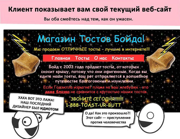 Проблемы создания сайтов