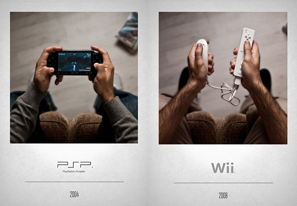 Фотографии геймпадов разных производителей в разные поколения консолей